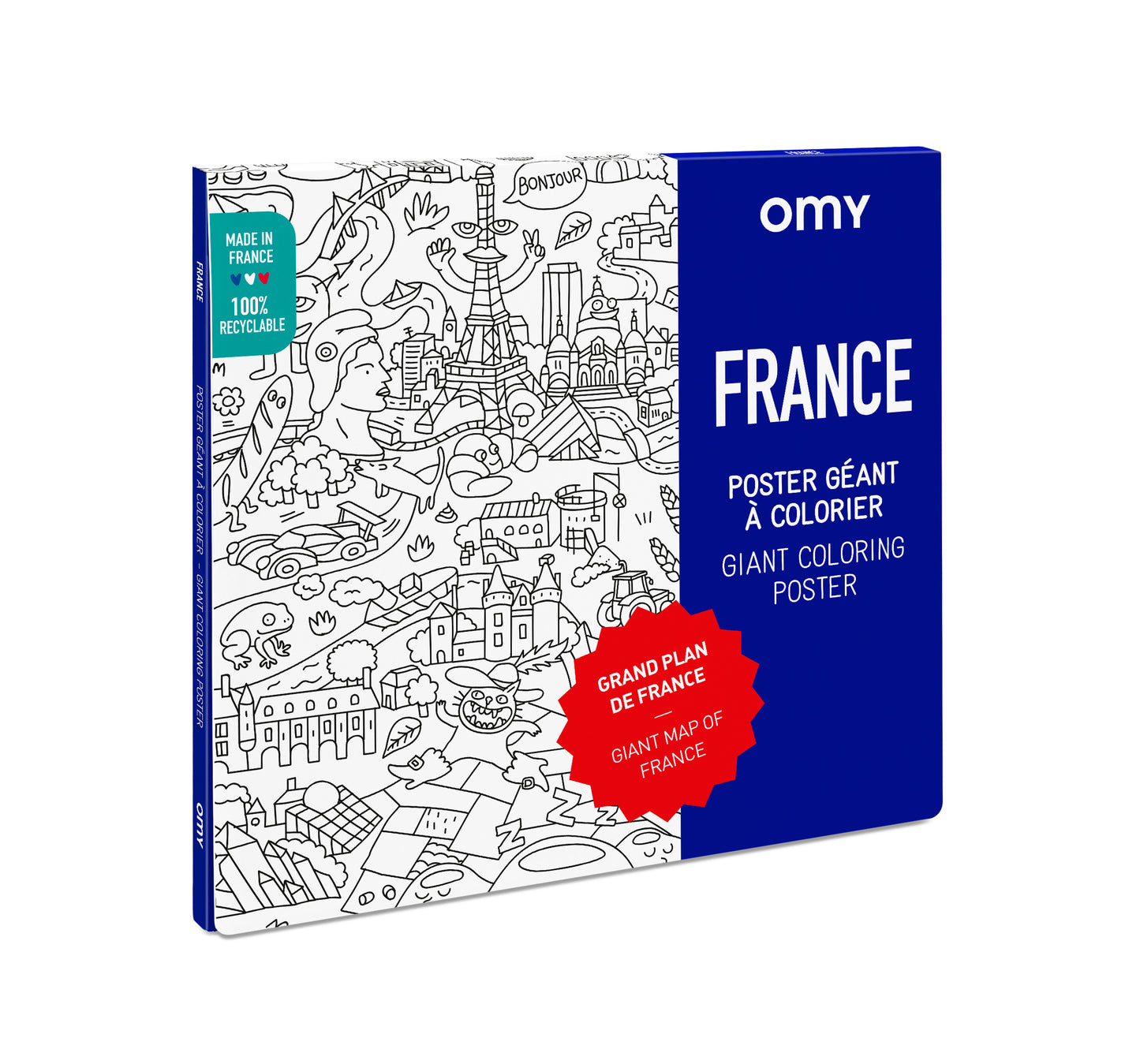 Coloriage géant - thème France