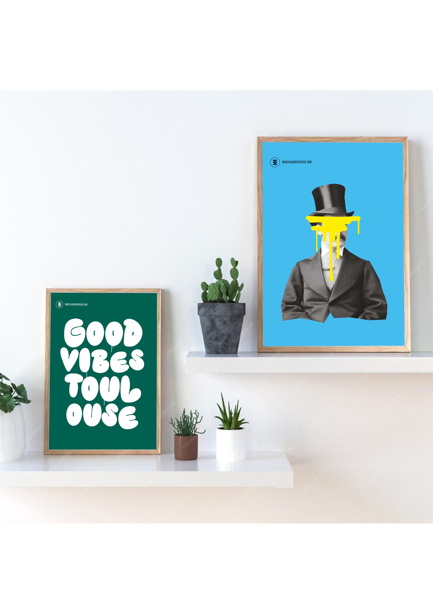 Affiche "Good vibes Toulouse"